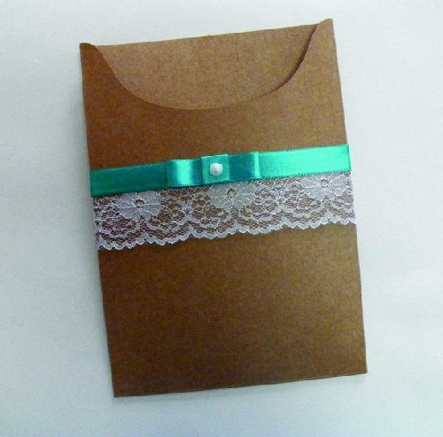 Envelope kraft para convite