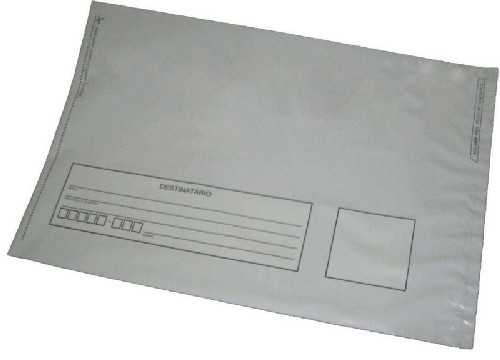 Envelope plástico para correspondência