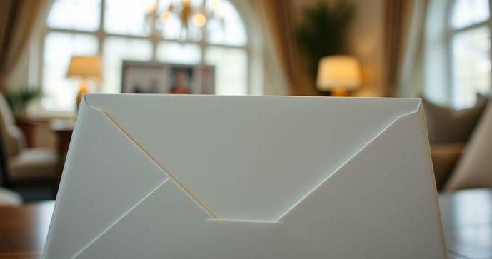 Envelope com Remetente e Destinatário para Comunicação Eficiente