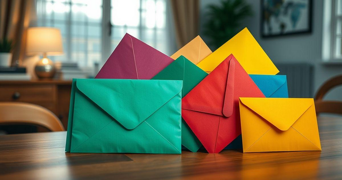 Envelope de segurança colorido: proteção e praticidade na organização