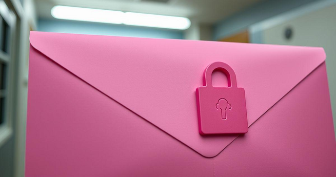 Envelope de segurança rosa: Proteção e estilo para seus documentos