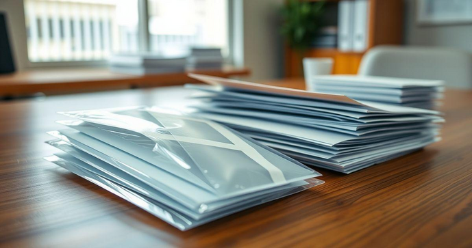 Envelope transparente traz praticidade e estilo para sua organização